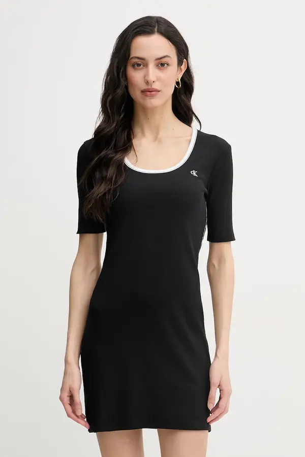 Calvin Klein Jeans Calvin Klein Jeans haljina od pamuka s elastanom