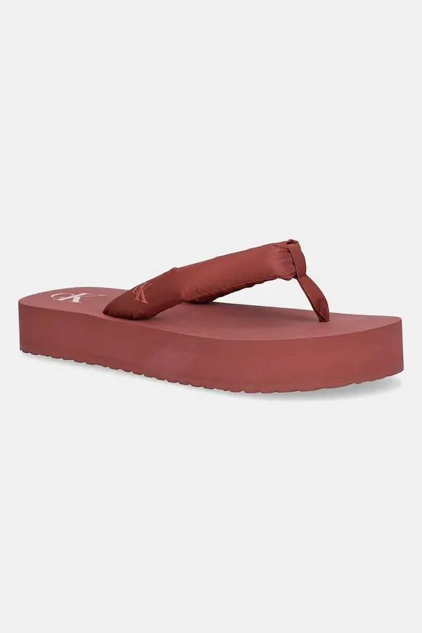 Calvin Klein Jeans Calvin Klein Jeans Japanke Calvin Klein Jeans BEACH SANDAL FLATFORM TTXR SATIN