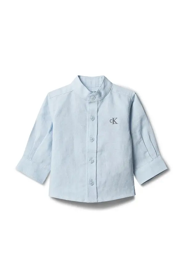 Calvin Klein Jeans Calvin Klein Jeans košulja za bebe s lanom