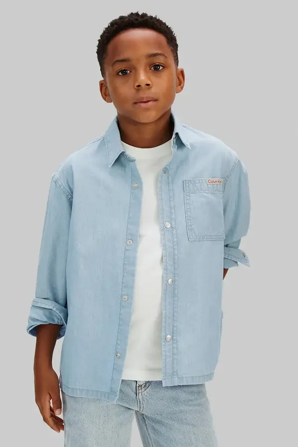 Calvin Klein Jeans Calvin Klein Jeans košulja za djecu od pamuka