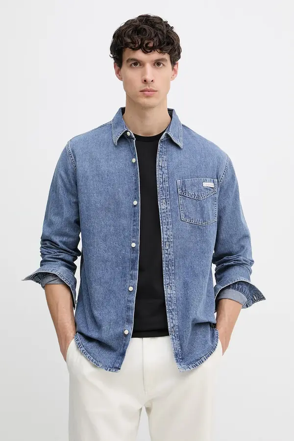 Calvin Klein Jeans Calvin Klein Jeans košulja za muškarce od trapera