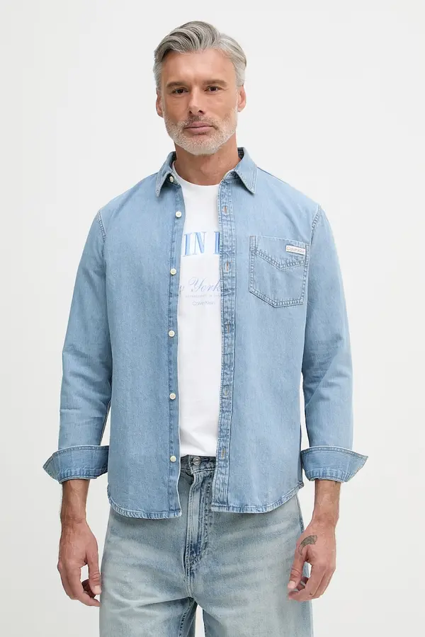 Calvin Klein Jeans Calvin Klein Jeans košulja za muškarce traper