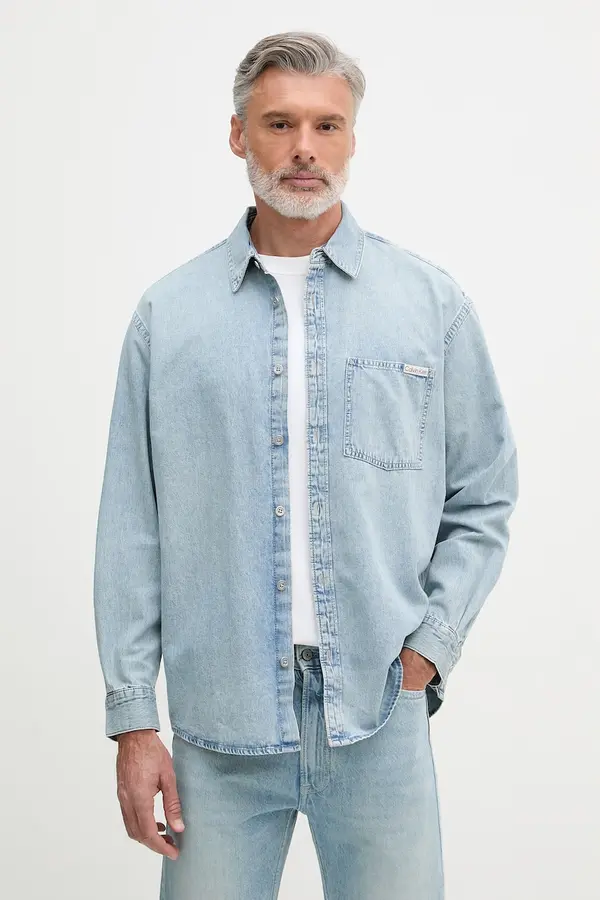 Calvin Klein Jeans Calvin Klein Jeans košulja za muškarce traper