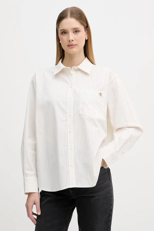 Calvin Klein Jeans Calvin Klein Jeans košulja ženska pamučna