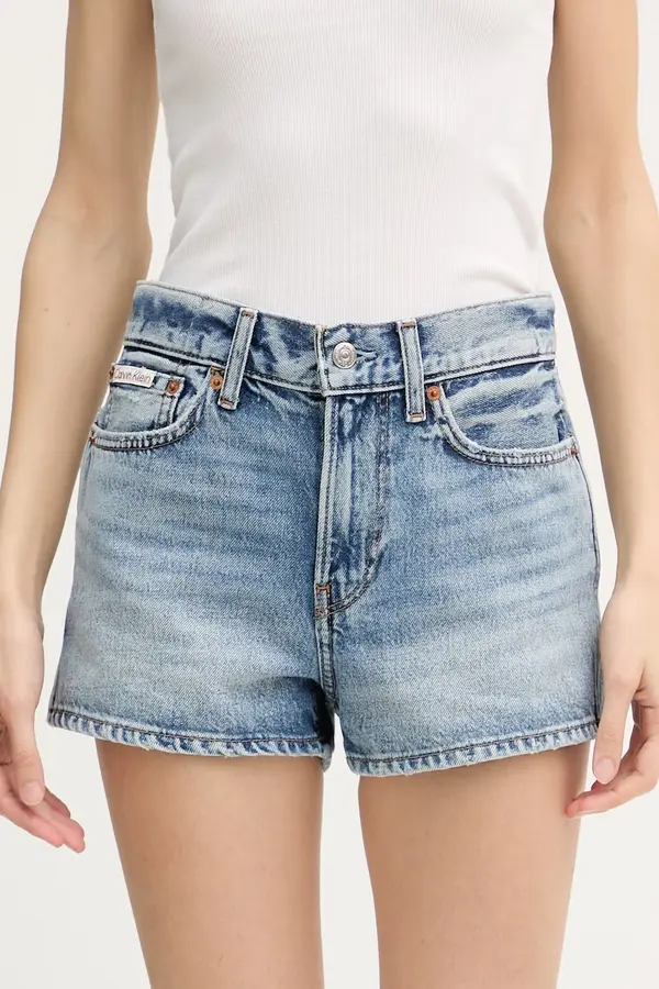 Calvin Klein Jeans Calvin Klein Jeans kratke hlače ženske od trapera