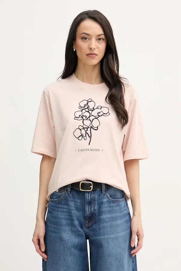 Calvin Klein Jeans Calvin Klein Jeans majica za žene od pamuka