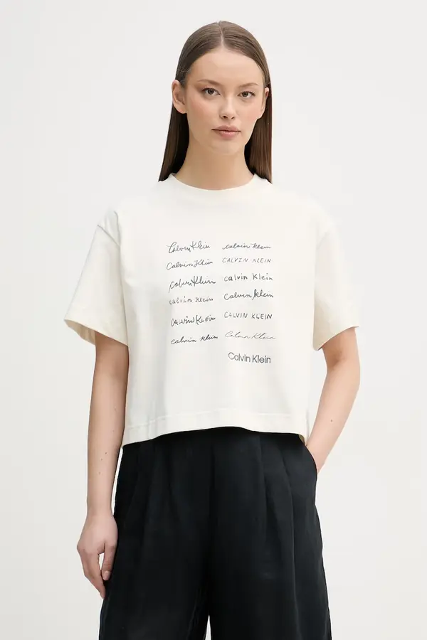 Calvin Klein Jeans Calvin Klein Jeans majica za žene od pamuka