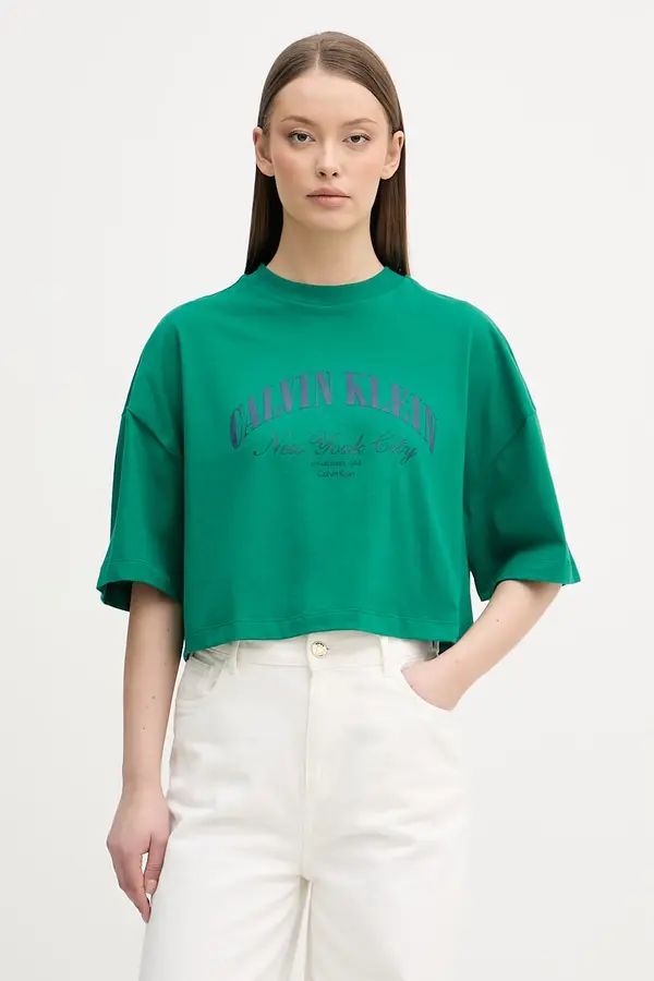 Calvin Klein Jeans Calvin Klein Jeans majica za žene od pamuka