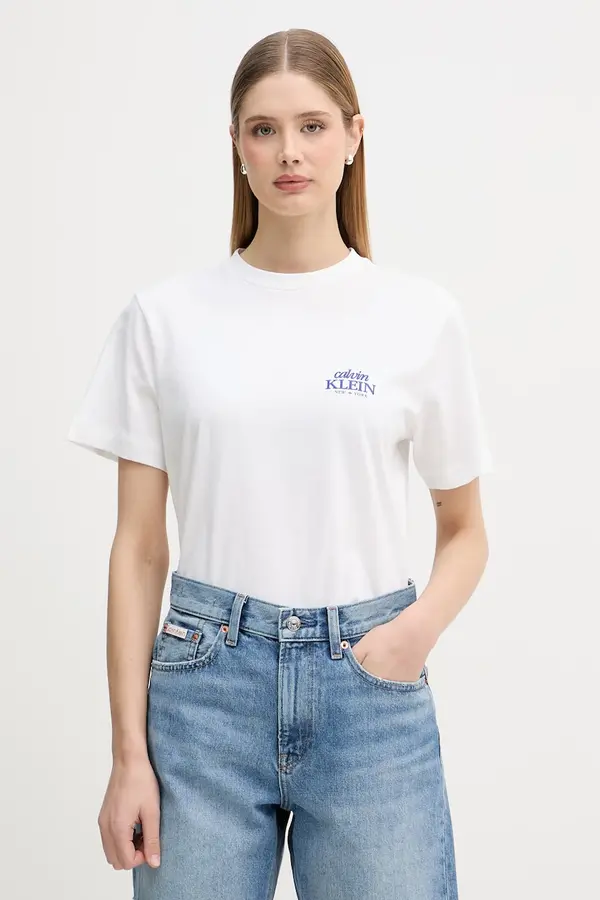 Calvin Klein Jeans Calvin Klein Jeans majica za žene od pamuka