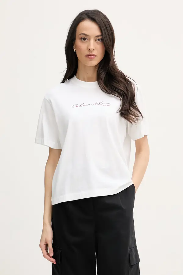 Calvin Klein Jeans Calvin Klein Jeans majica za žene od pamuka