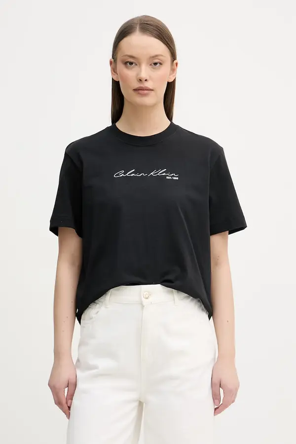 Calvin Klein Jeans Calvin Klein Jeans majica za žene od pamuka
