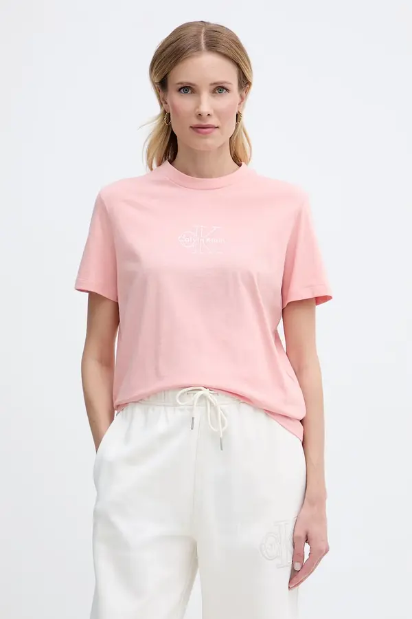 Calvin Klein Jeans Calvin Klein Jeans majica ženska od pamuka