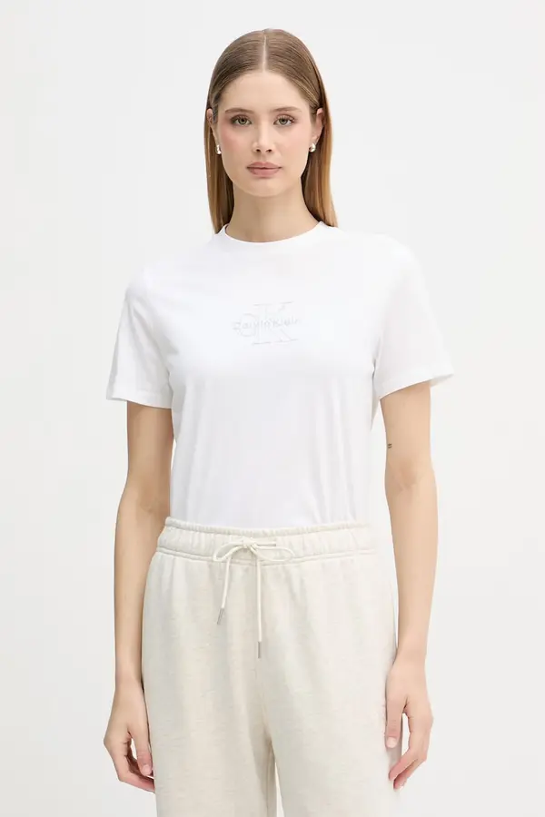 Calvin Klein Jeans Calvin Klein Jeans majica ženska od pamuka