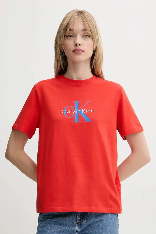 Calvin Klein Jeans Calvin Klein Jeans majica ženska od pamuka