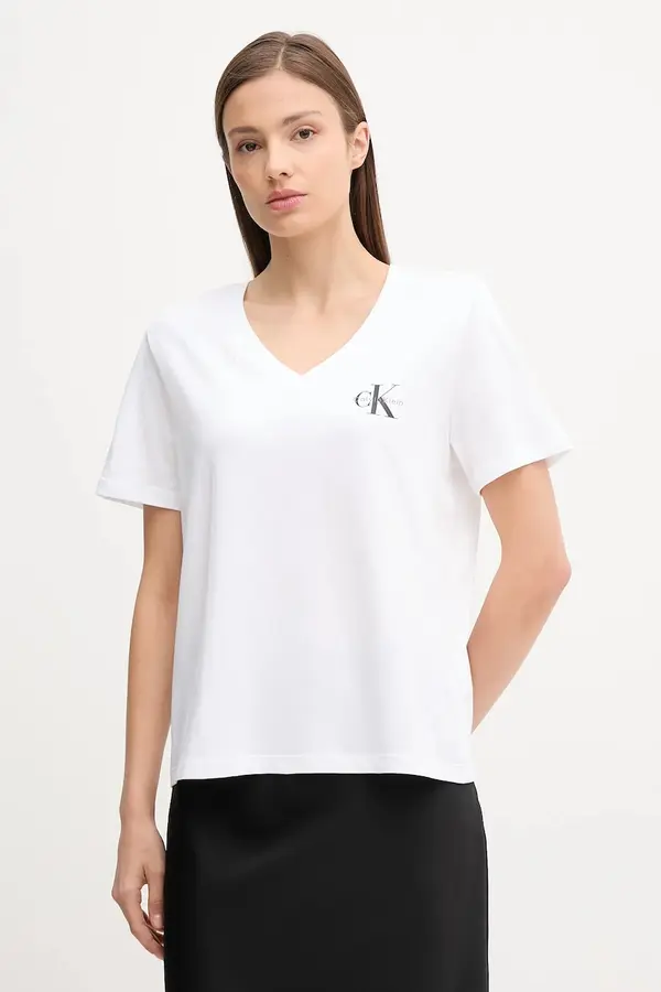 Calvin Klein Jeans Calvin Klein Jeans majica ženska pamučna 2-pack