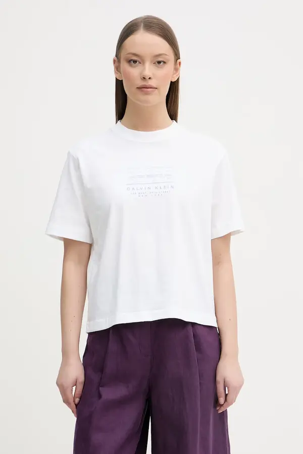 Calvin Klein Jeans Calvin Klein Jeans majica ženska pamučna