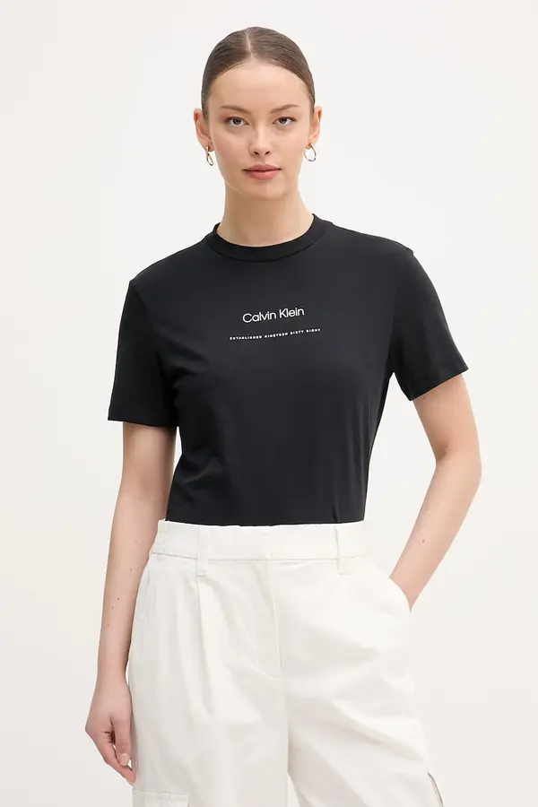 Calvin Klein Jeans Calvin Klein Jeans majica ženska pamučna