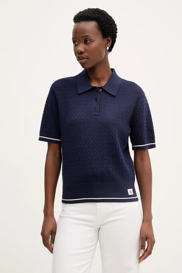 Calvin Klein Jeans Calvin Klein Jeans pletena polo majica za žene