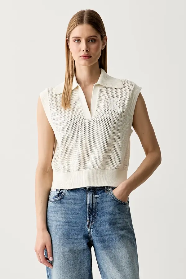 Calvin Klein Jeans Calvin Klein Jeans pulover bez rukava ženski pamučni