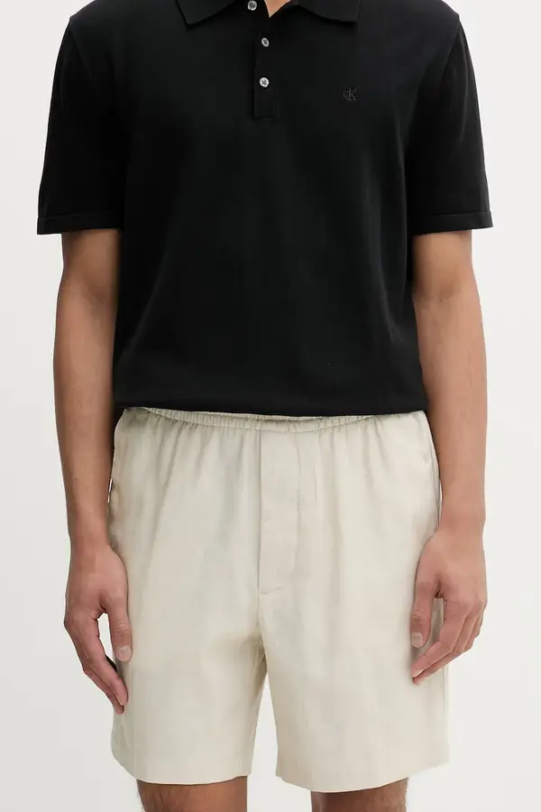 Calvin Klein Calvin Klein kratke hlače muške s lanom