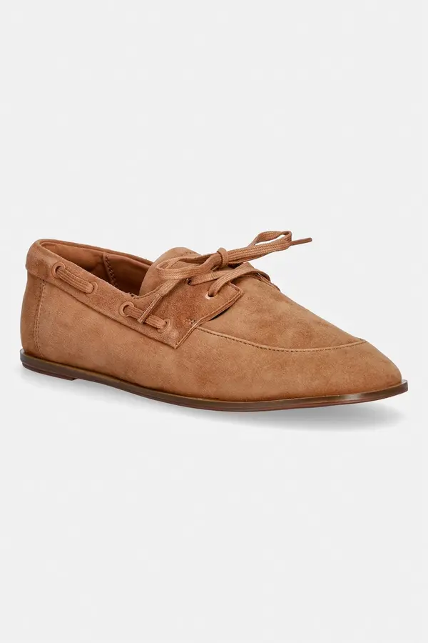 Calvin Klein Calvin Klein mokasinke za žene od brušene kože ESS BOATSHOE SUEDE