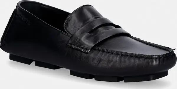 Calvin Klein Calvin Klein mokasinke za žene od kože SQUARE DRIVER LTH