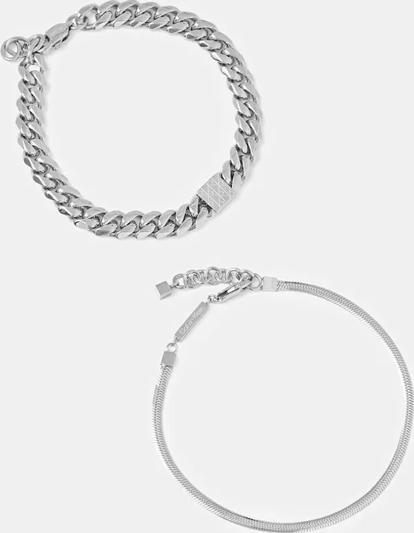 Calvin Klein Calvin Klein narukvica za muškarce od plemenitog čelika 2-pack