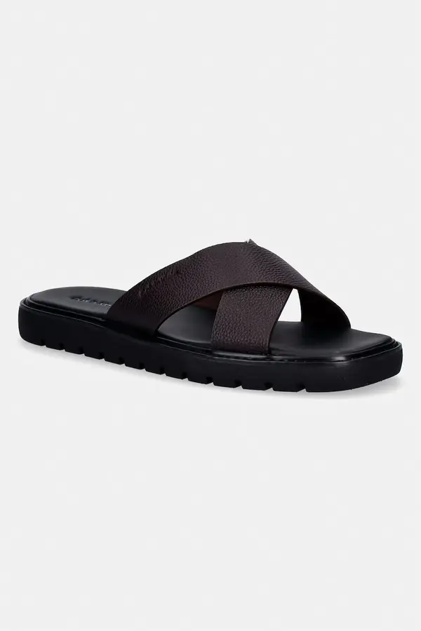 Calvin Klein Calvin Klein natikače muške kožne SQ MOLDED SANDAL XCROSS LTH