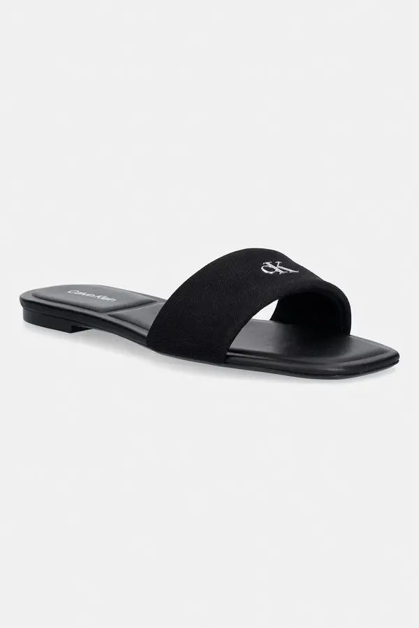 Calvin Klein Calvin Klein natikače ženske SQUARE FLAT SNDL CANVAS HW