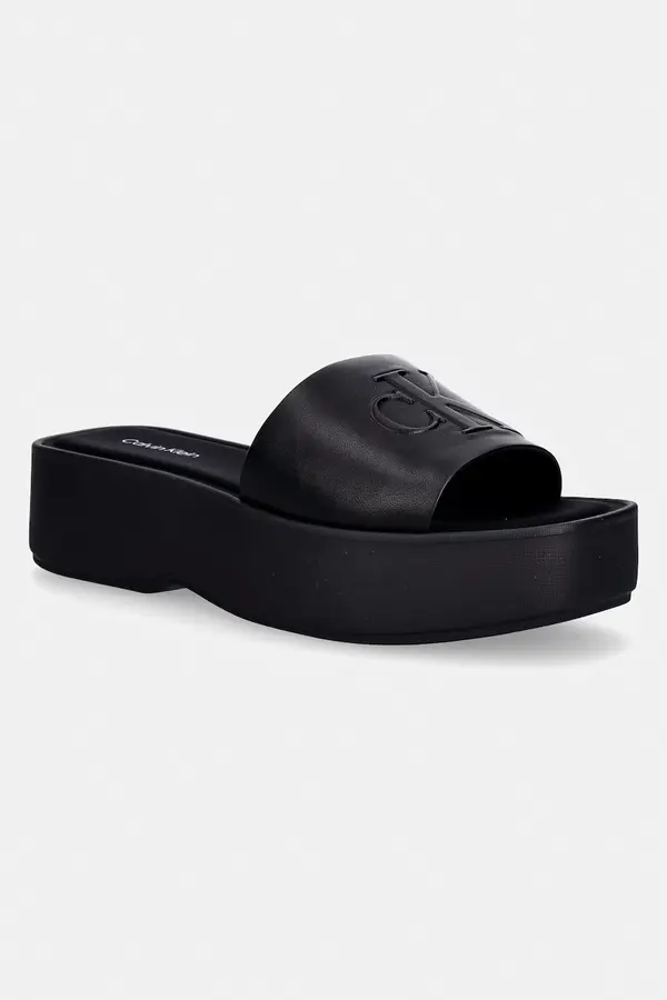 Calvin Klein Calvin Klein natikačea ženska kožna FLATF SNDL LTH MG