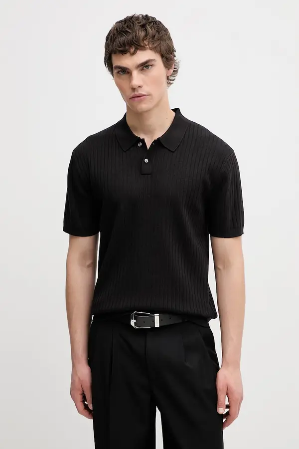 Calvin Klein Calvin Klein pletena polo majica muška s viskozom