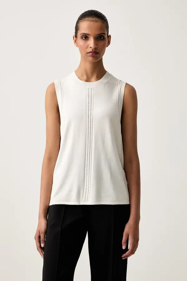 Calvin Klein Calvin Klein pleteni top za žene s viskozom