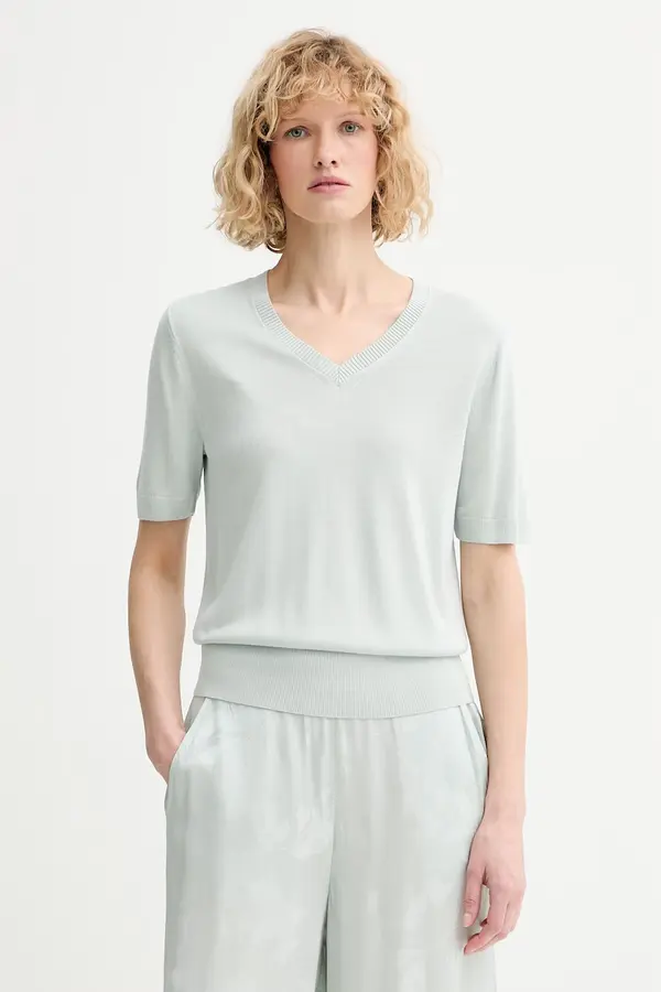 Calvin Klein Calvin Klein pulover kratkih rukava za žene od viskoze