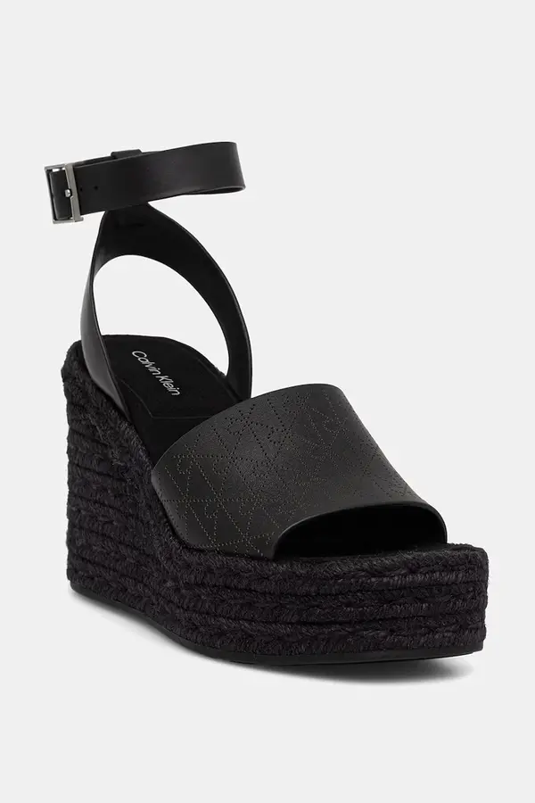 Calvin Klein Calvin Klein sandale WEDGE ESPAD 70 AOP LTH