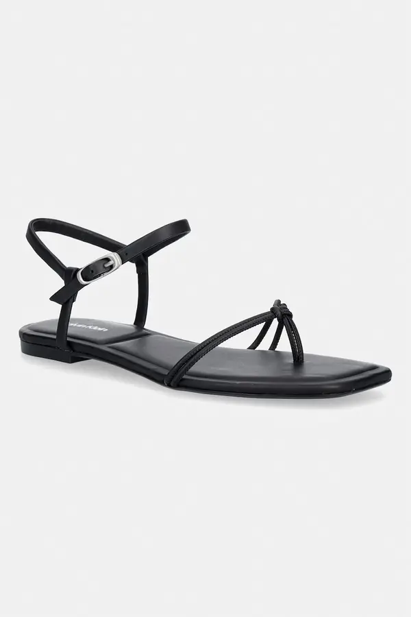 Calvin Klein Calvin Klein sandale ženske SQUARE FLAT SANDAL STRAP LTH