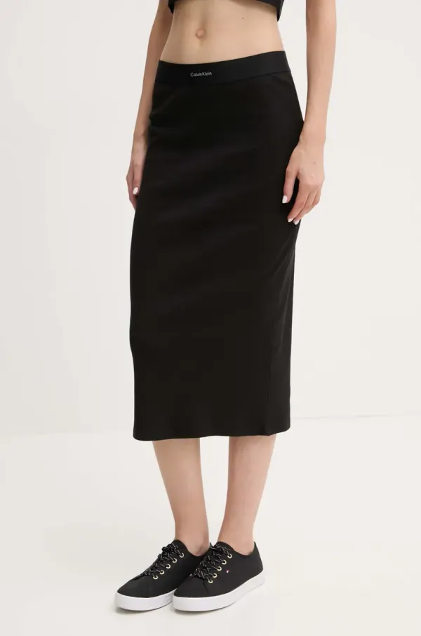 Calvin Klein Underwear Calvin Klein Underwear boja: crna, midi, pencil, LV00QS7350