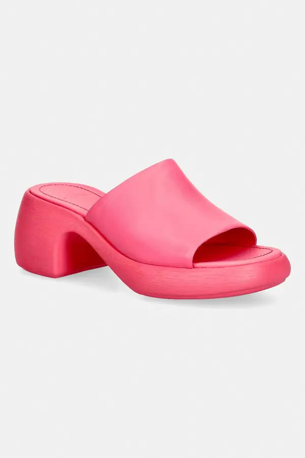 Camper Camper natikače s debelom potpeticom ženske kožne Thelma Sandal