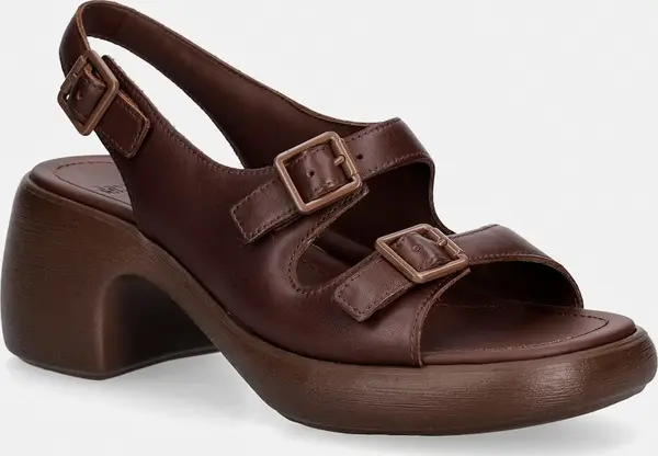 Camper Camper sandale s visokom potpeticom od kože Thelma Sandal