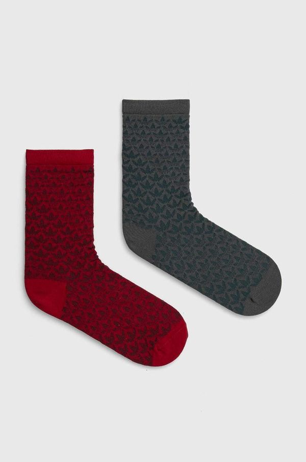 adidas Originals Čarape adidas Originals 2-pack boja: bordo, IX7636
