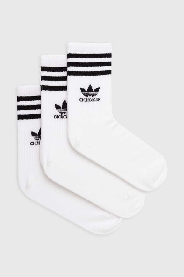 adidas Originals Čarape adidas Originals 3-pack boja: bijela