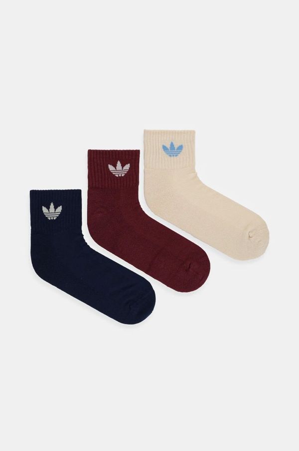 adidas Originals Čarape adidas Originals 3-pack boja: bordo, IX5239