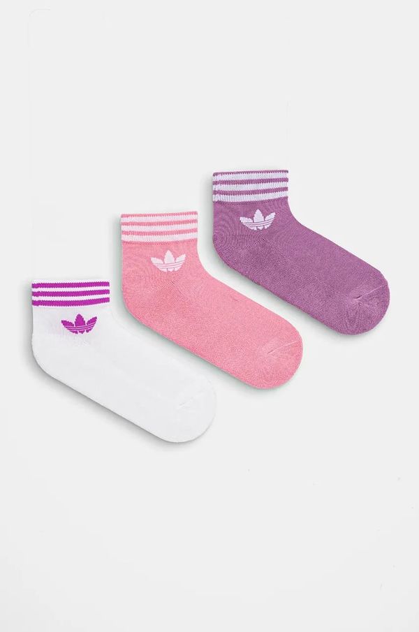 adidas Originals Čarape adidas Originals 3-pack za žene, boja: ružičasta, IX7520
