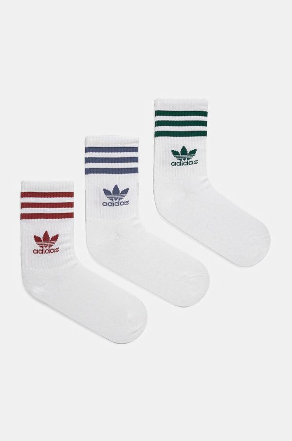 adidas Originals Čarape adidas Originals 3-Stripes 3-pack boja: bijela, JI9471