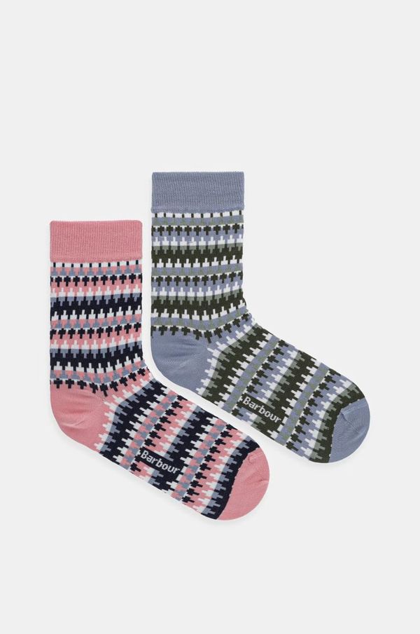 Barbour Čarape Barbour 2-pack za žene, boja: ružičasta, LSO0130
