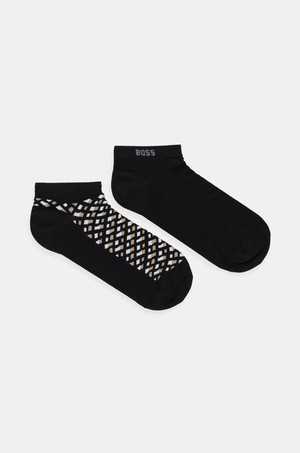 Boss Čarape BOSS 2-pack za muškarce, boja: crna, 50524521