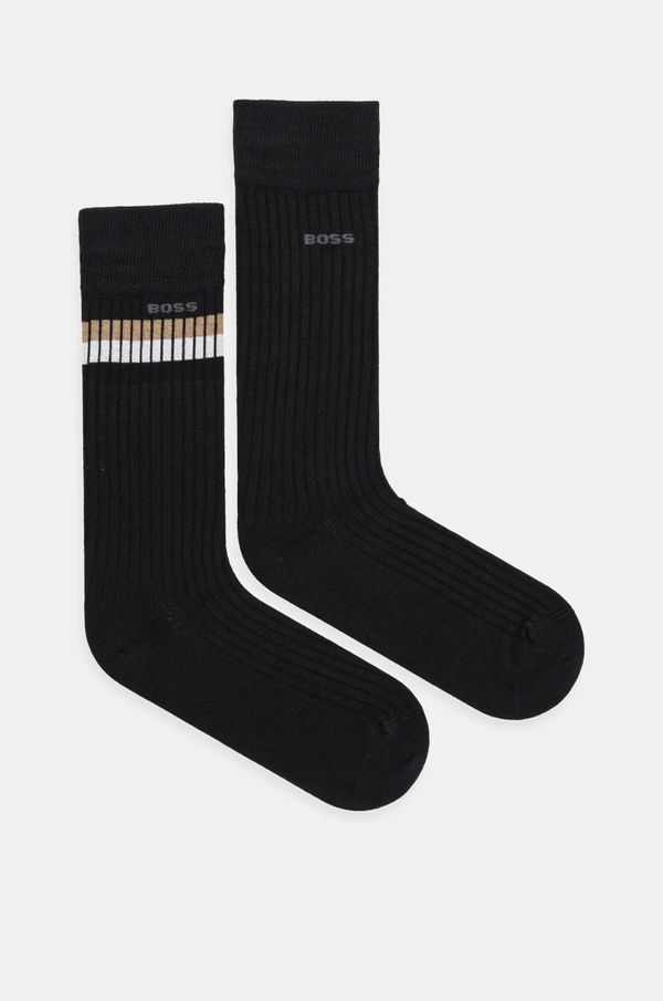 Boss Čarape BOSS 2-pack za muškarce, boja: crna, 50531074