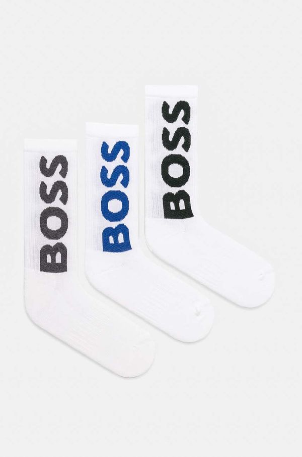 Boss Čarape BOSS 3-pack za muškarce, boja: bijela, 50524259