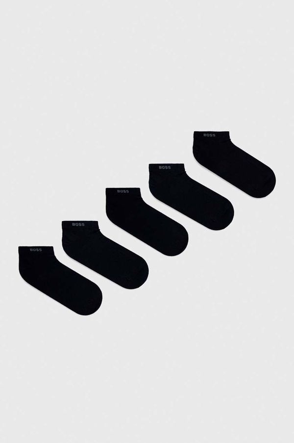 Boss Čarape BOSS 5-pack za muškarce, boja: crna