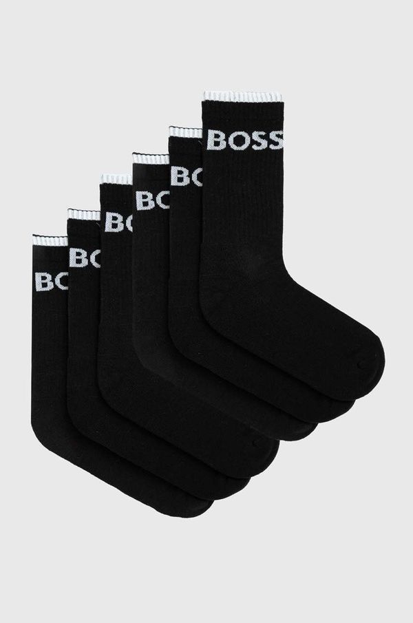 Boss Čarape BOSS 6-pack za muškarce, boja: crna