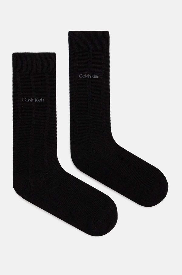 Calvin Klein Čarape Calvin Klein 2-pack za muškarce, boja: crna, 701229436